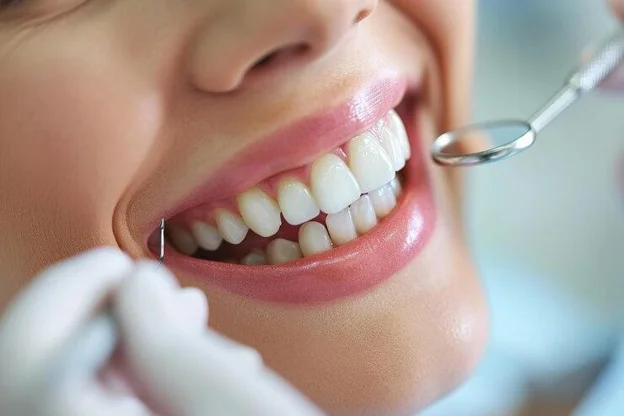 دندانپزشک زیبایی در حال معاینه بیمار در کلینیک نگین دنت